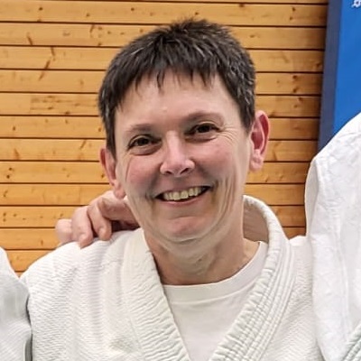 Christine CLAMME, 5ème Dan, brevet fédéral, responsable du club